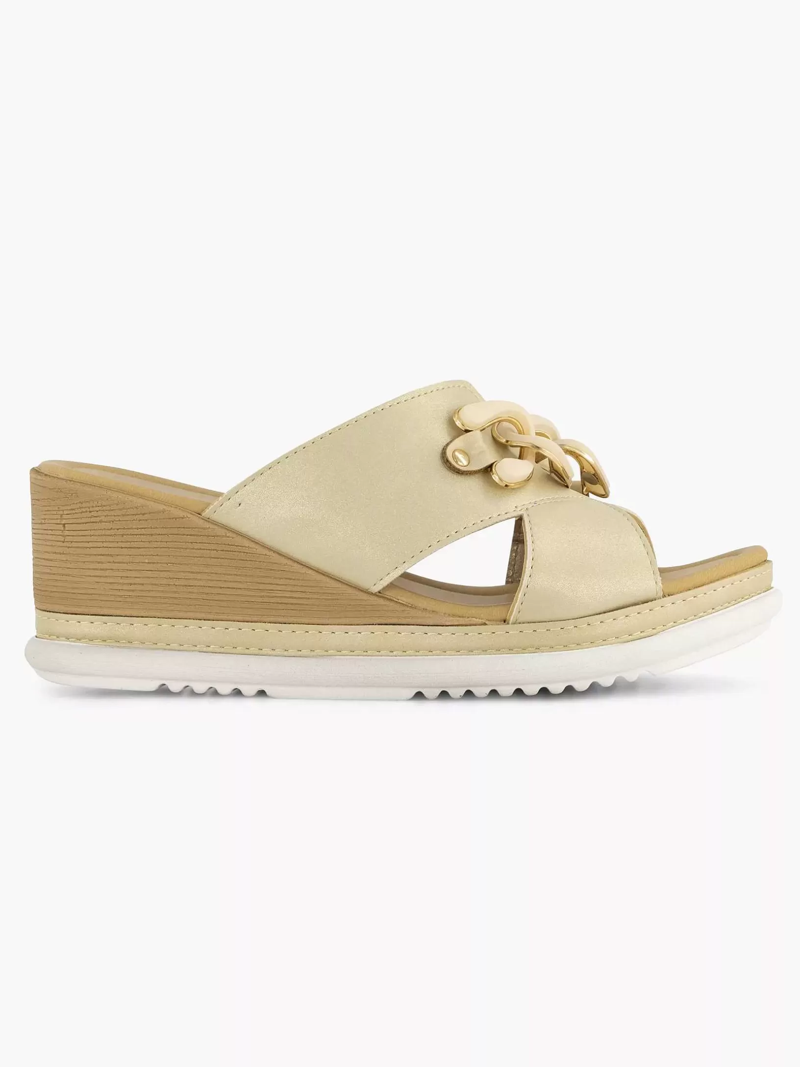 Dames Easy Street Beige Comfort Slipper