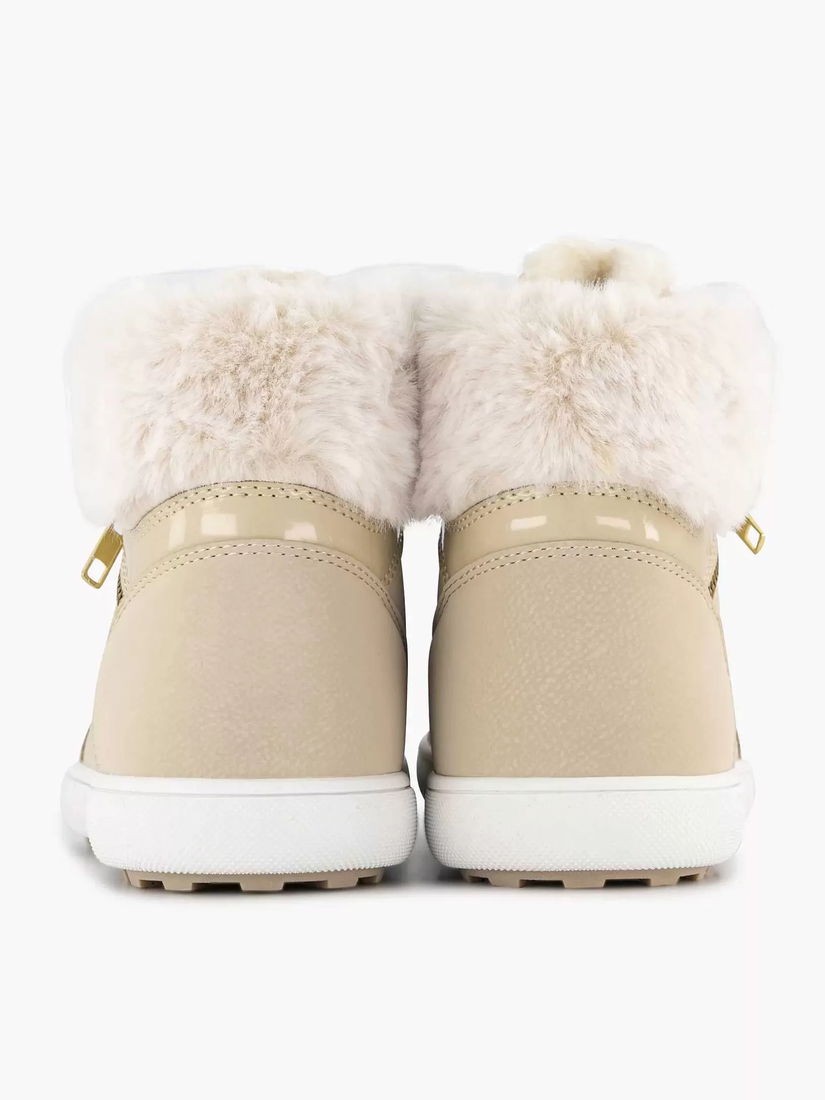 Dames Graceland Beige Hoge Sneaker