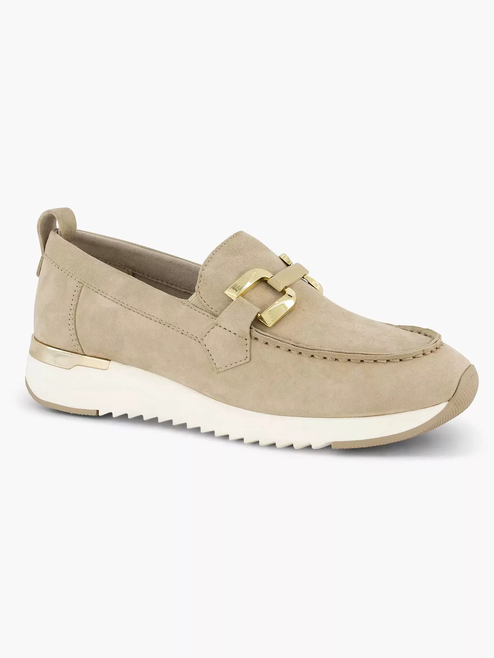 Dames Medicus Beige Leren Comfort Instapper