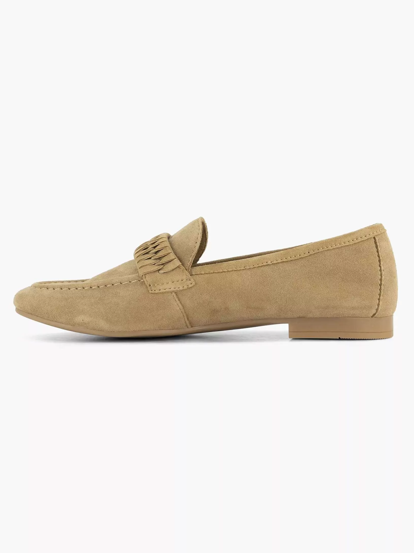 Dames Esprit Beige Leren Loafer