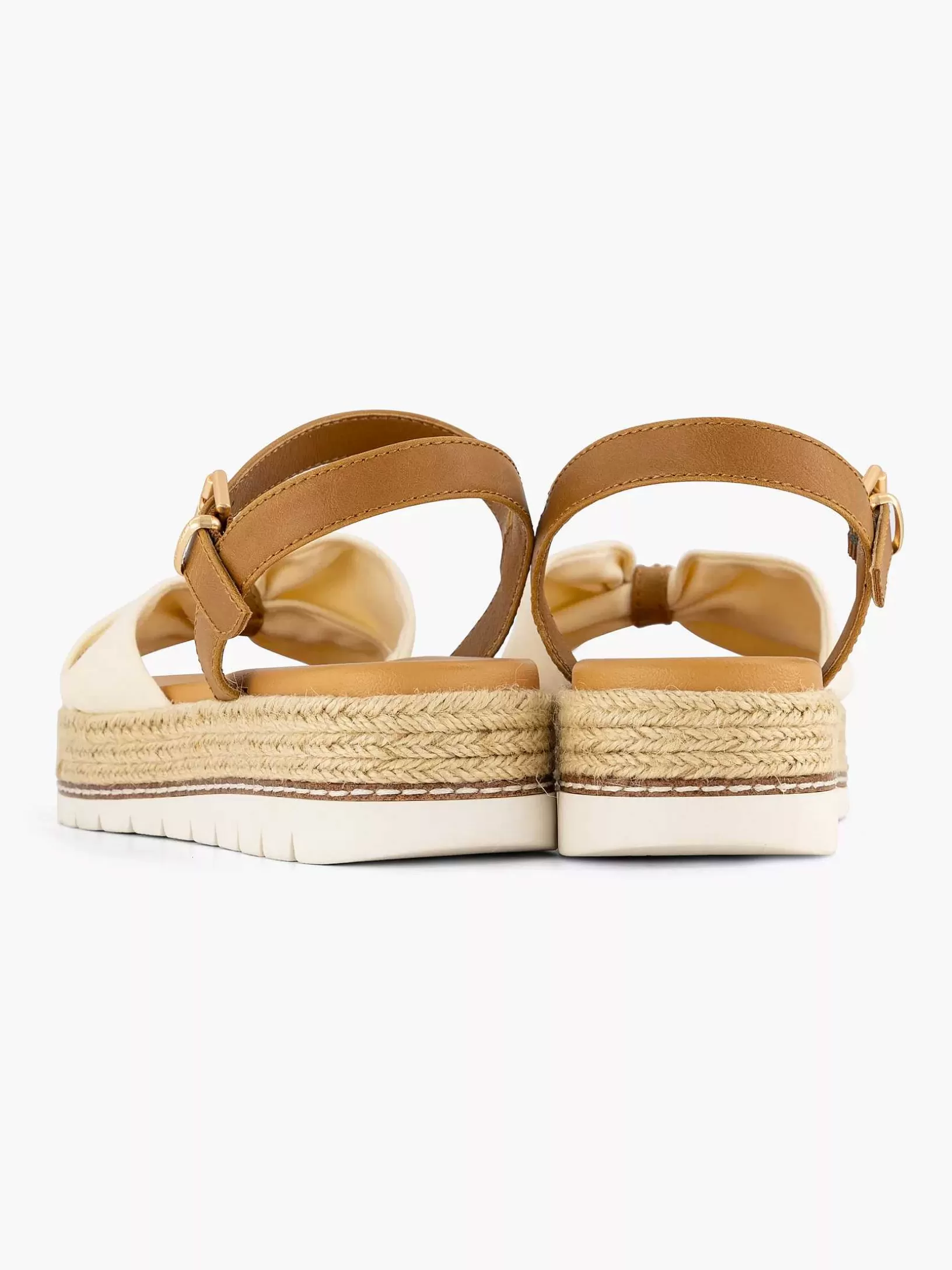 Dames Esprit Beige Platform Sandaal