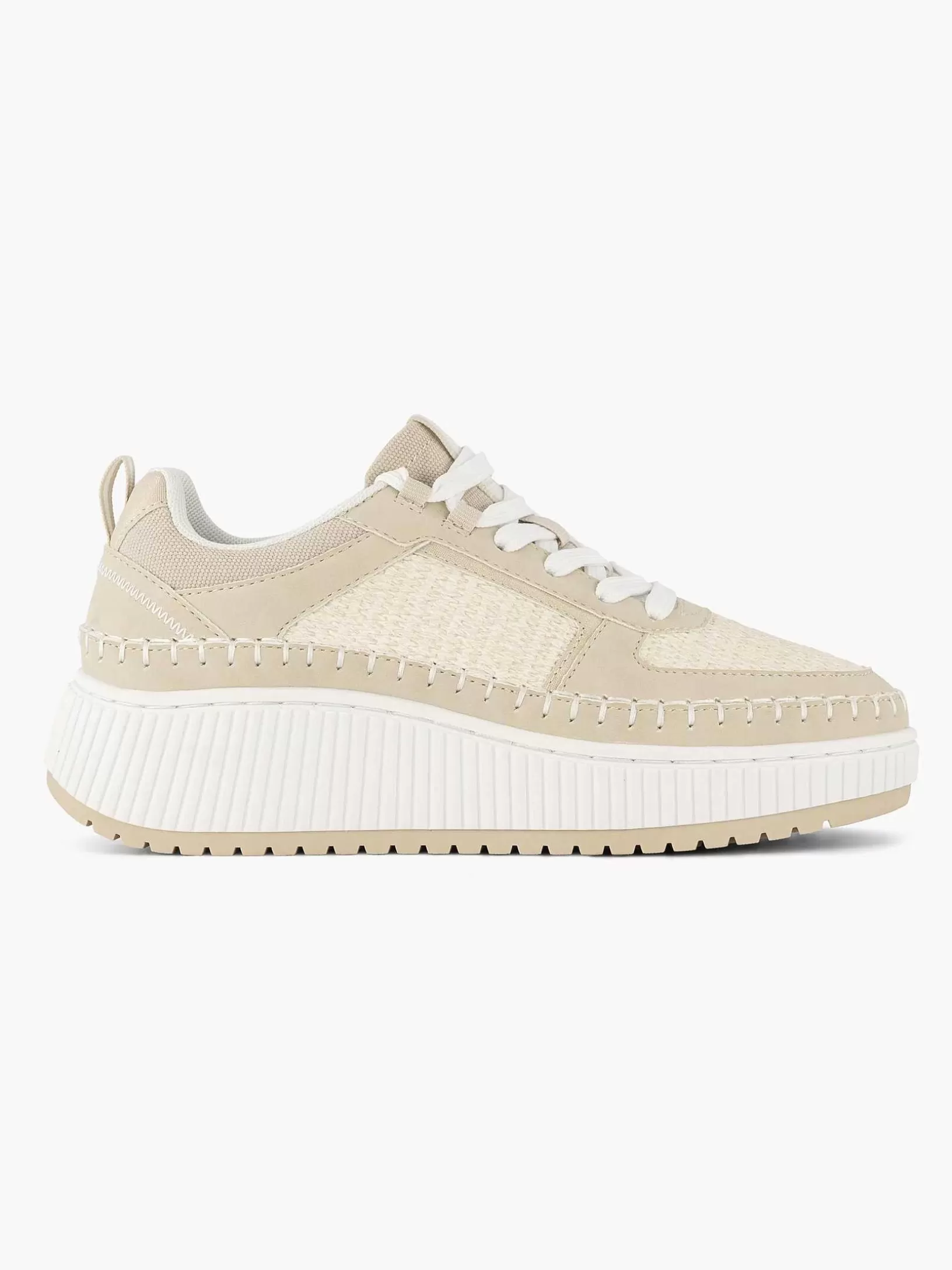 Dames Oxmox Beige Platform Sneaker