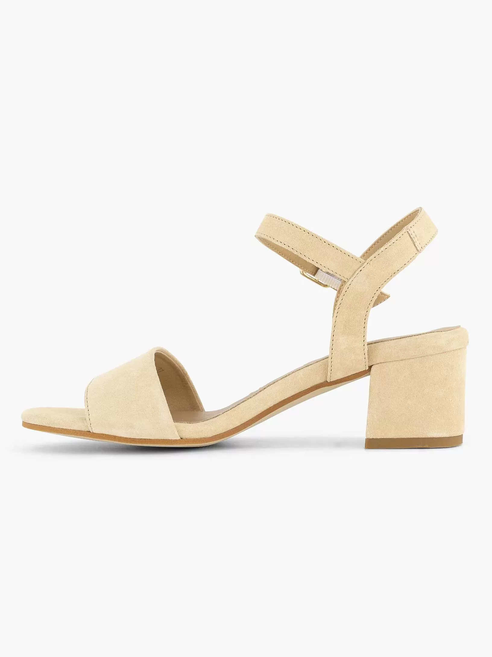 Dames 5th Avenue Beige Suede Sandalette