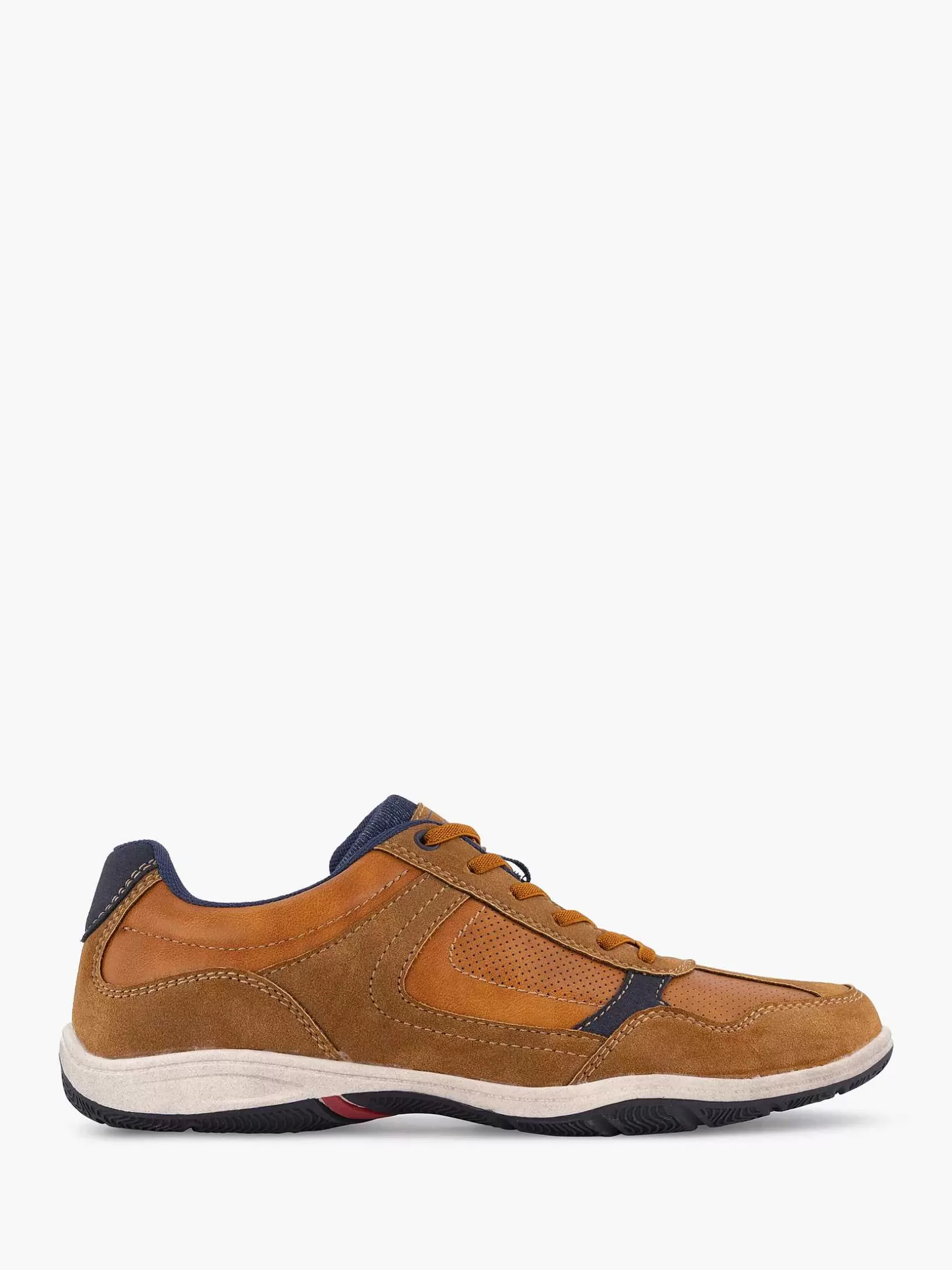 Heren Easy Street Bruine Comfort Sneaker