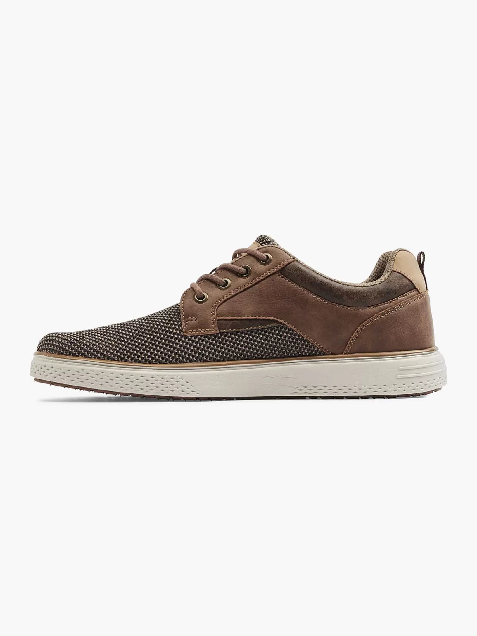 Heren Easy Street Bruine Comfort Sneaker