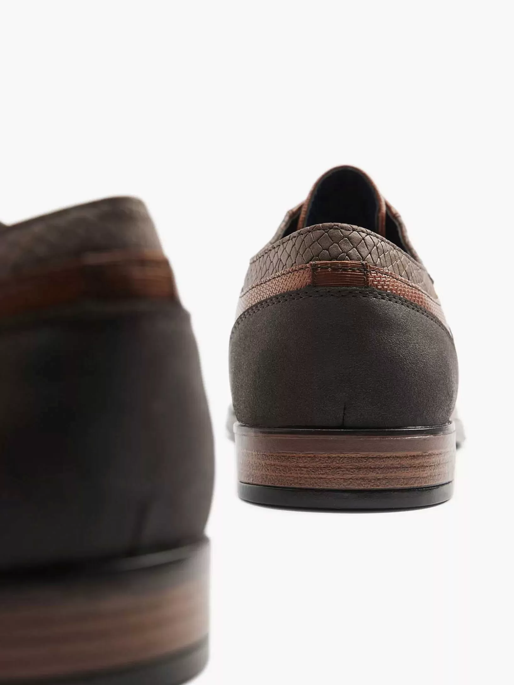 Heren AM SHOE Cognac Veterschoen