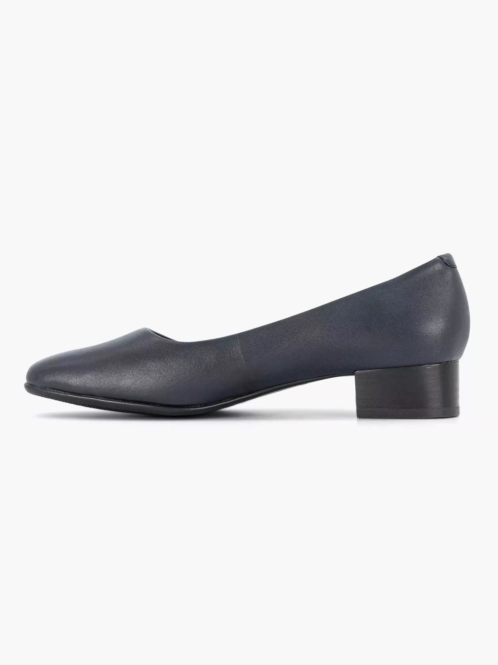 Dames Medicus Donkerblauwe Leren Comfort Pump