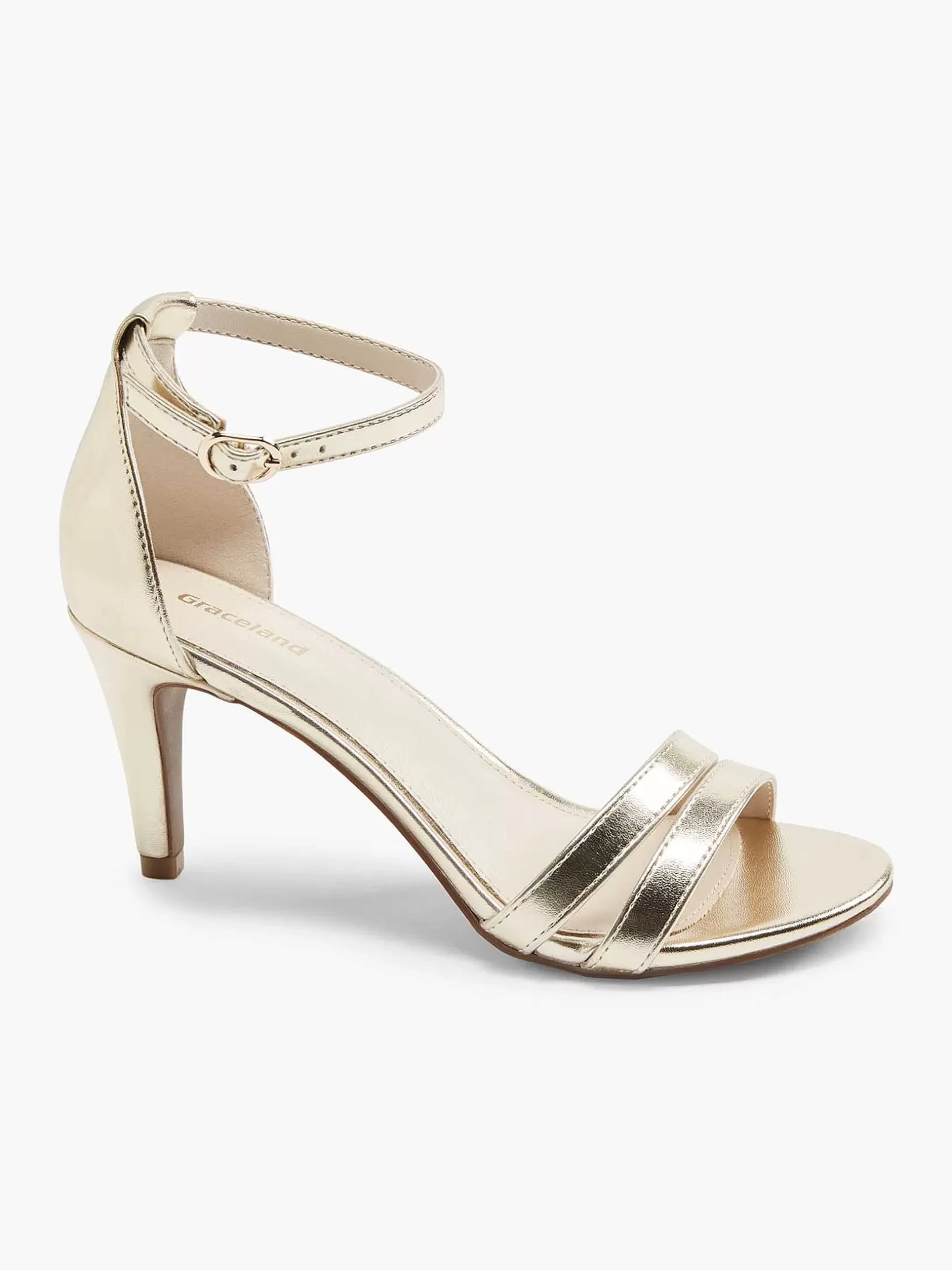 Dames Graceland Gouden Sandalette Metallic