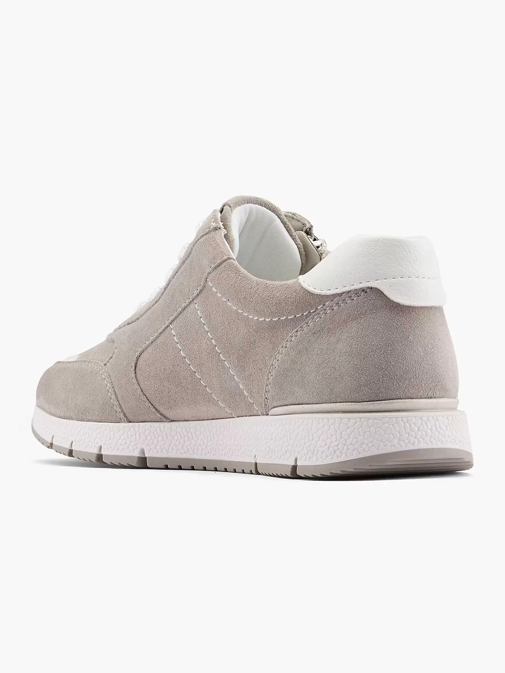 Dames Medicus Grijze Leren Comfort Sneaker