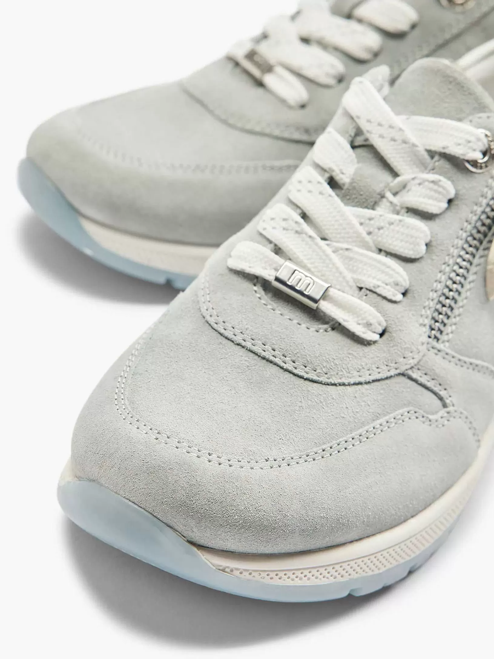 Dames Medicus Lichtblauwe Leren Sneaker