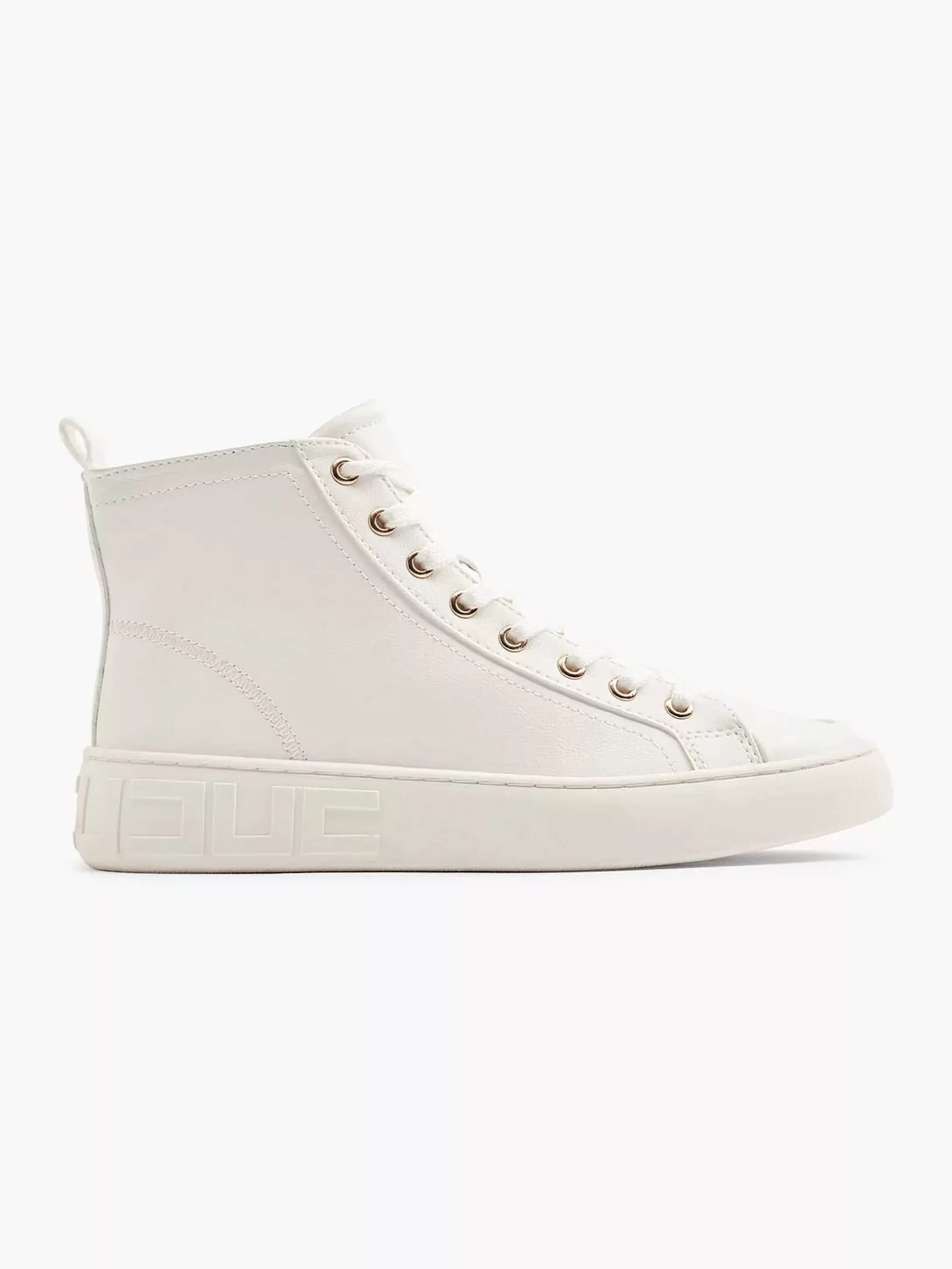 Dames Graceland Witte Hoge Sneaker