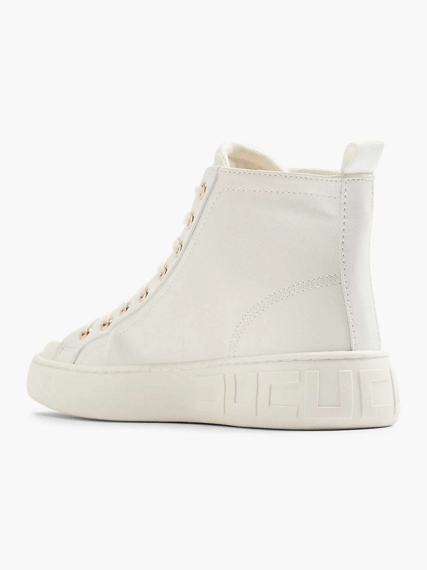 Dames Graceland Witte Hoge Sneaker