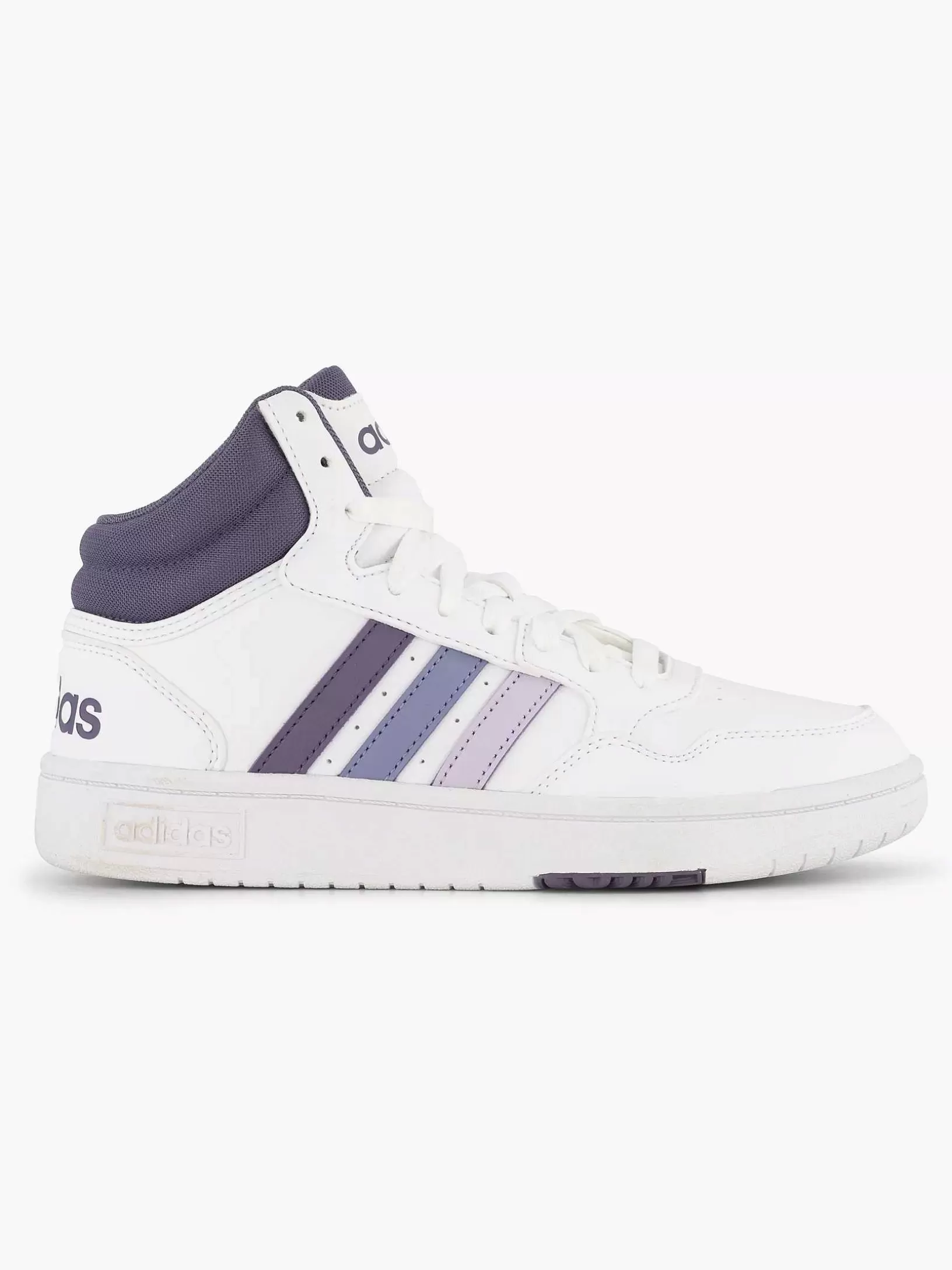 Dames adidas Witte Hoops 3.0 Mid