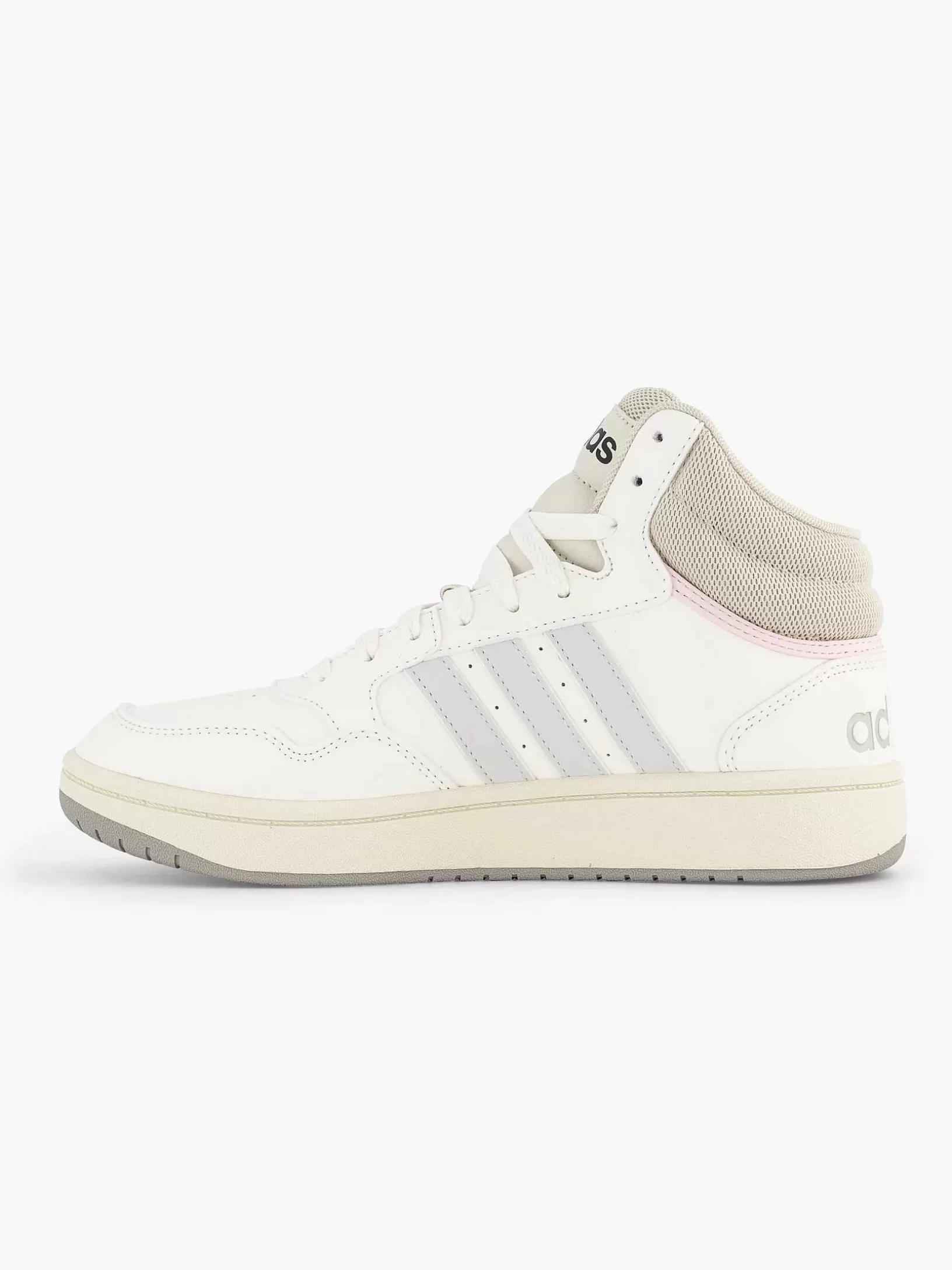 Dames adidas Witte Hoops 3.0 Mid