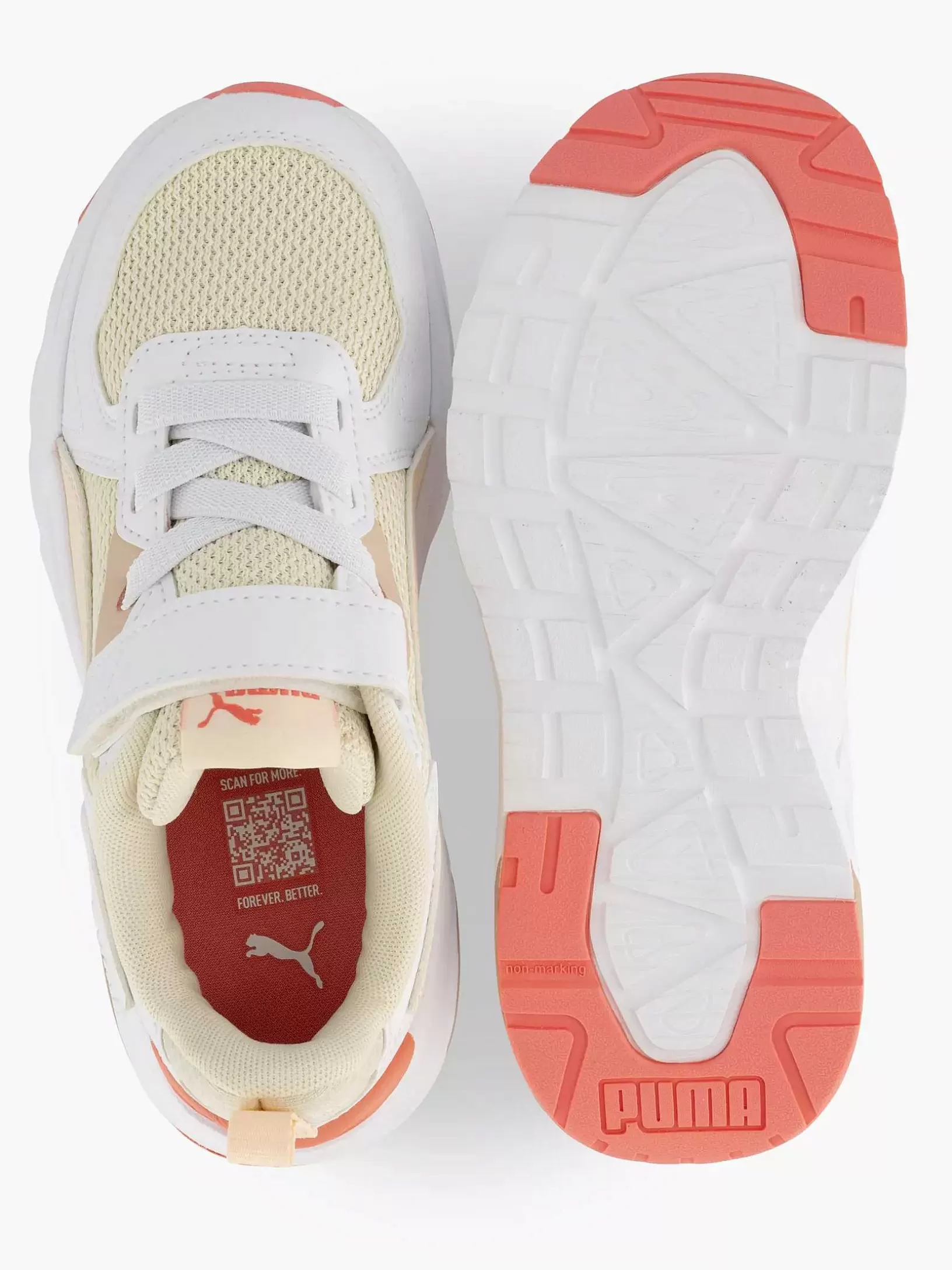 Kinderen Puma Witte Sneaker Trinity Lite Ac