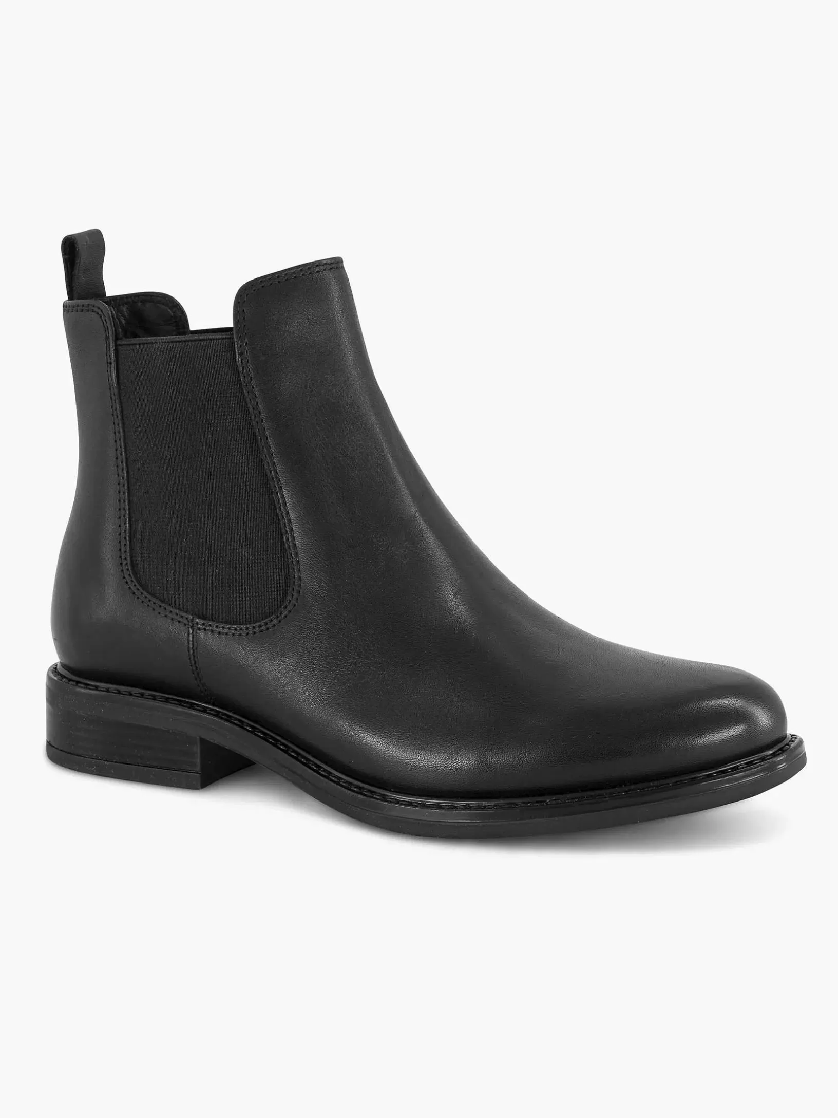 Dames 5th Avenue Zwarte Leren Chelsea Boot