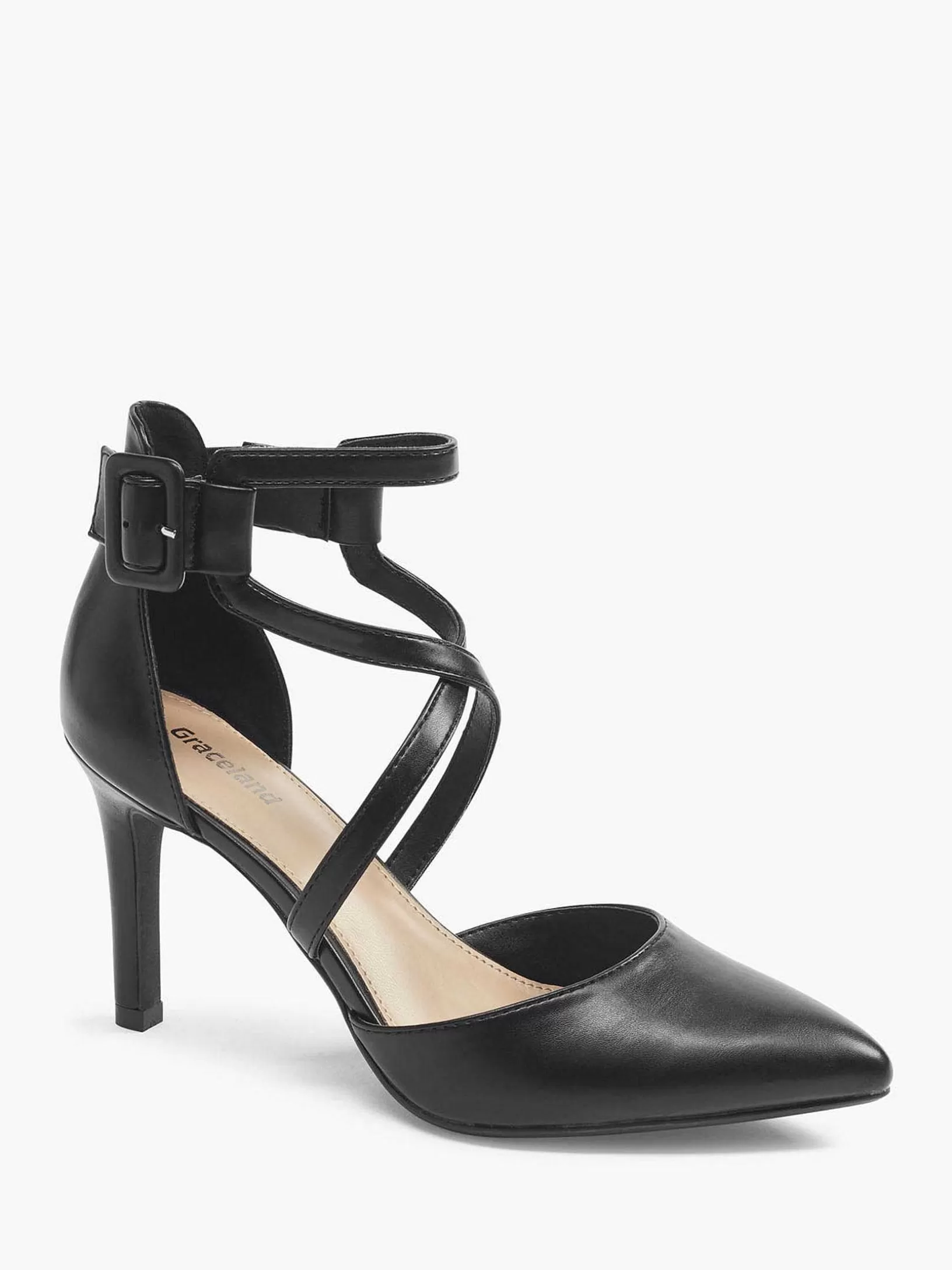 Dames Graceland Zwarte Pump Gespsluiting