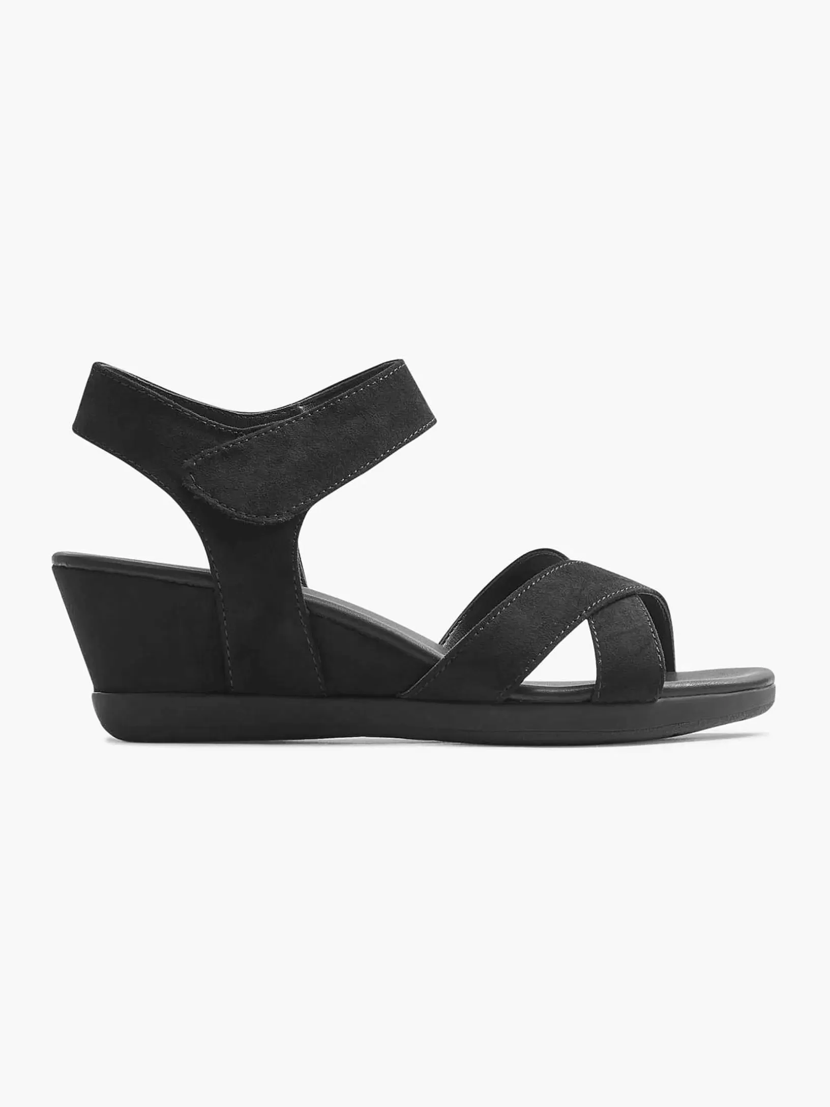 Dames Graceland Zwarte Sandalette Sleehak