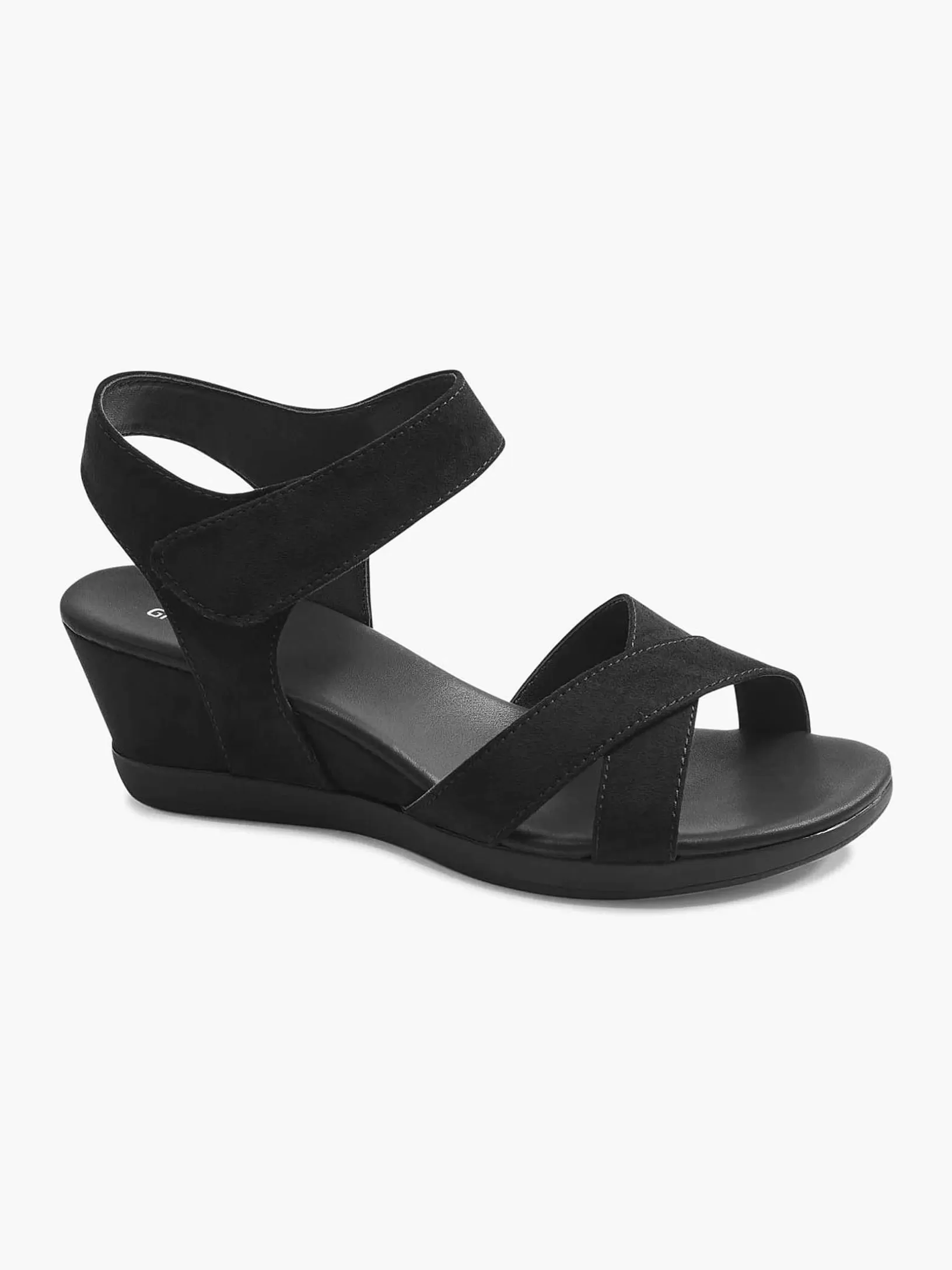 Dames Graceland Zwarte Sandalette Sleehak