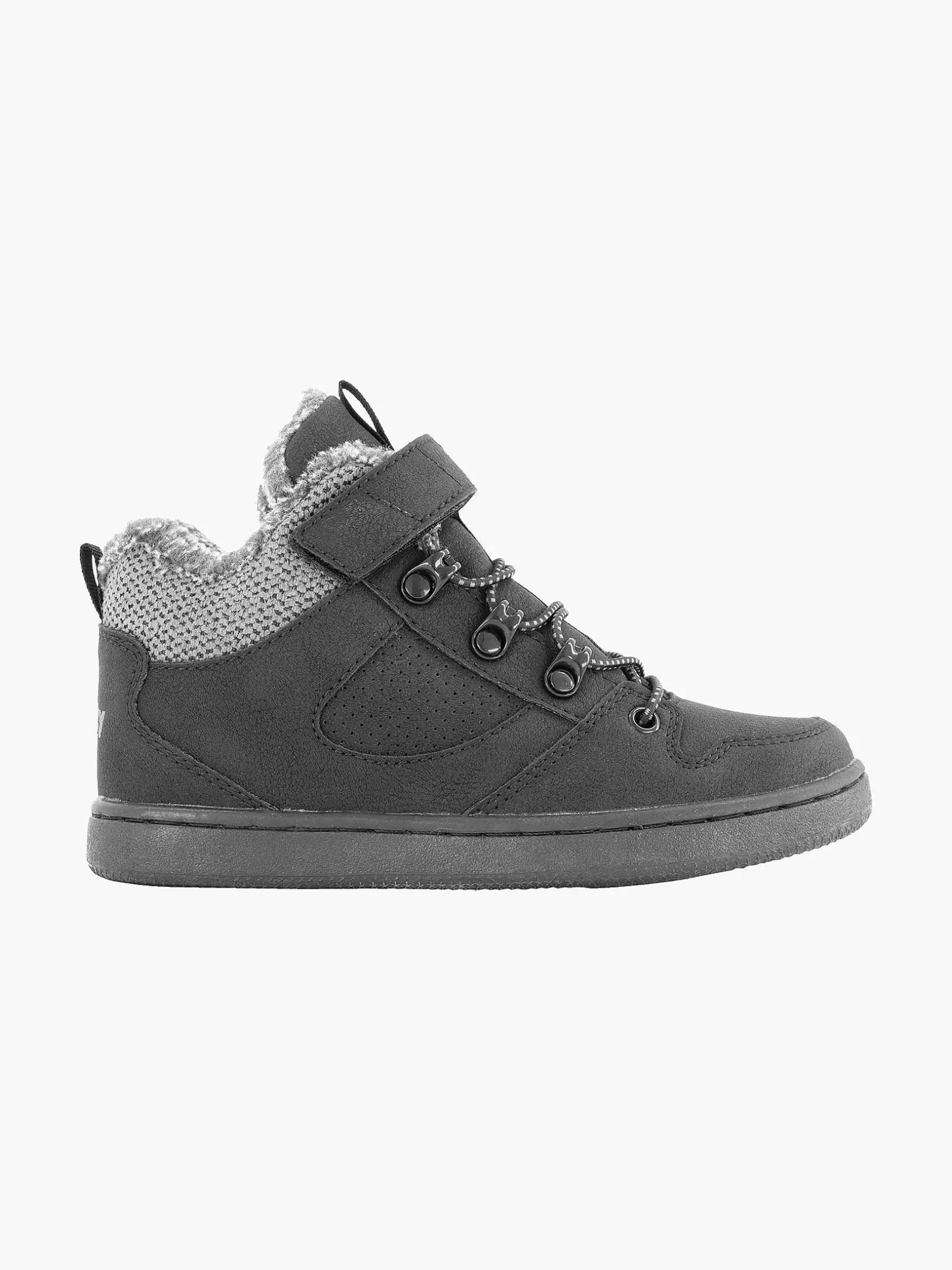 Kinderen Vty Zwarte Sneaker Gevoerd