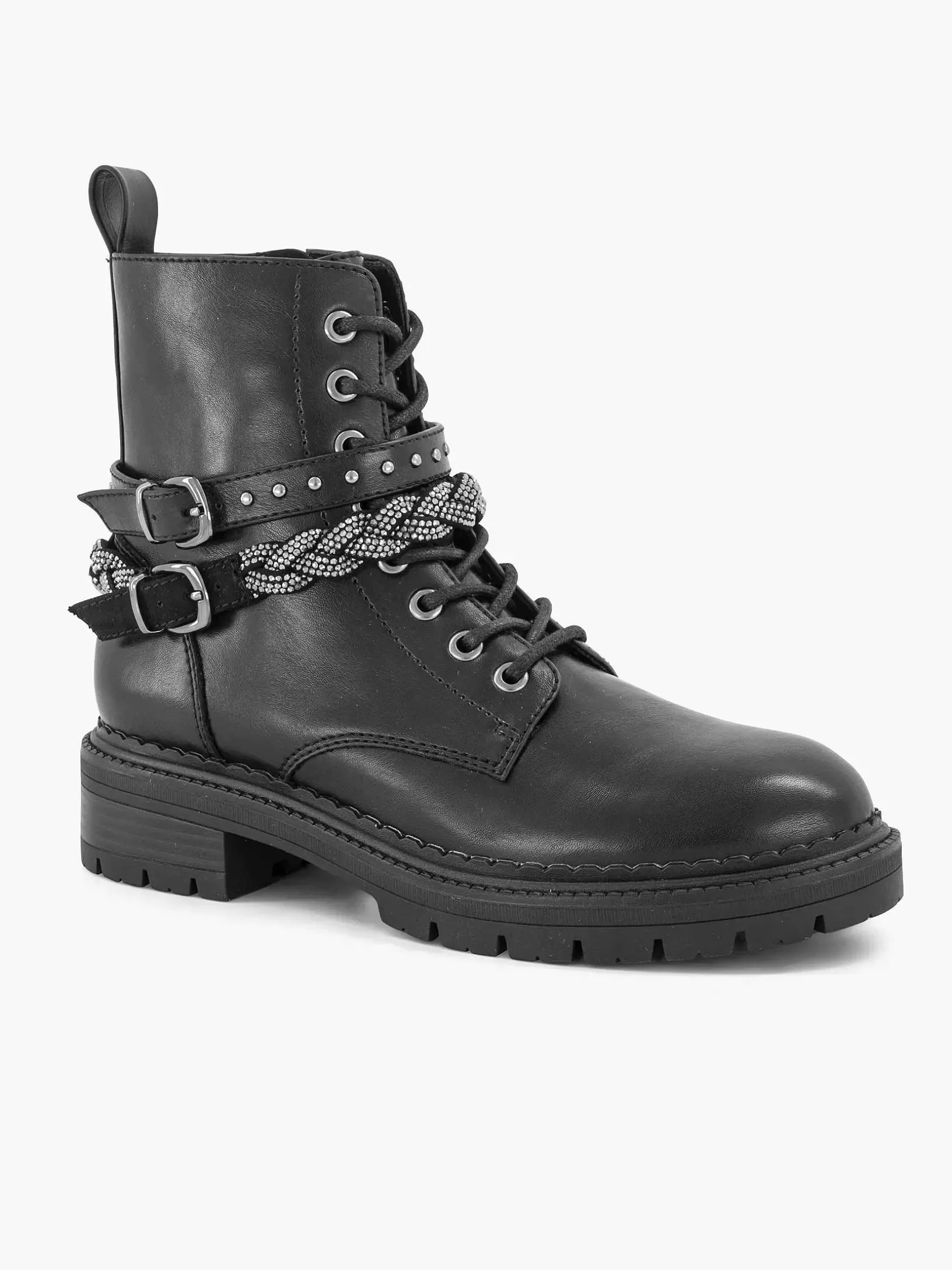 Dames Graceland Zwarte Veterboot